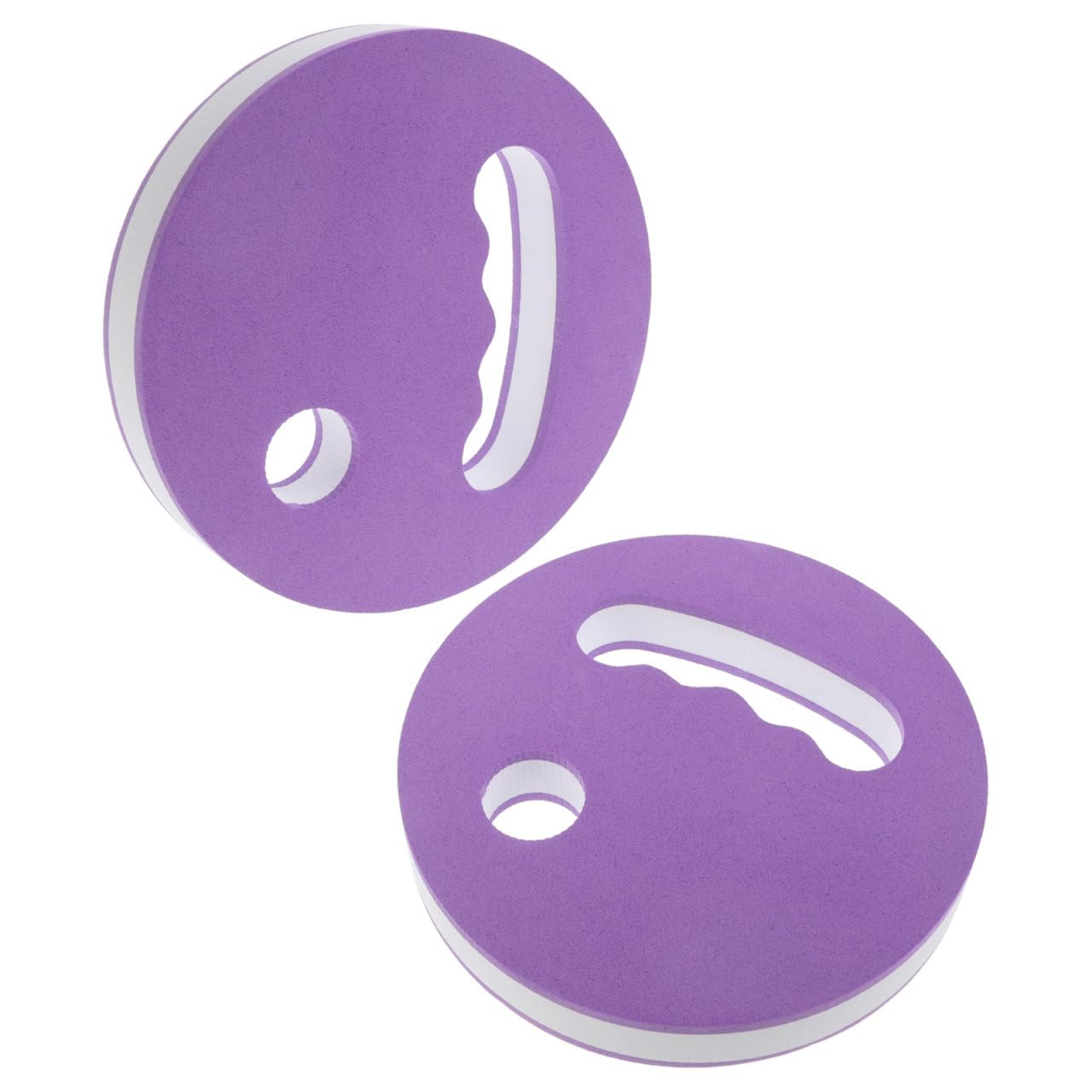 INOOMP 1 Pair Eva Foam Swimming Resistance Discs Handheld Water Exercise Weights for Pool Aerobics Arthritis Therapy and Beginner Swim Training
