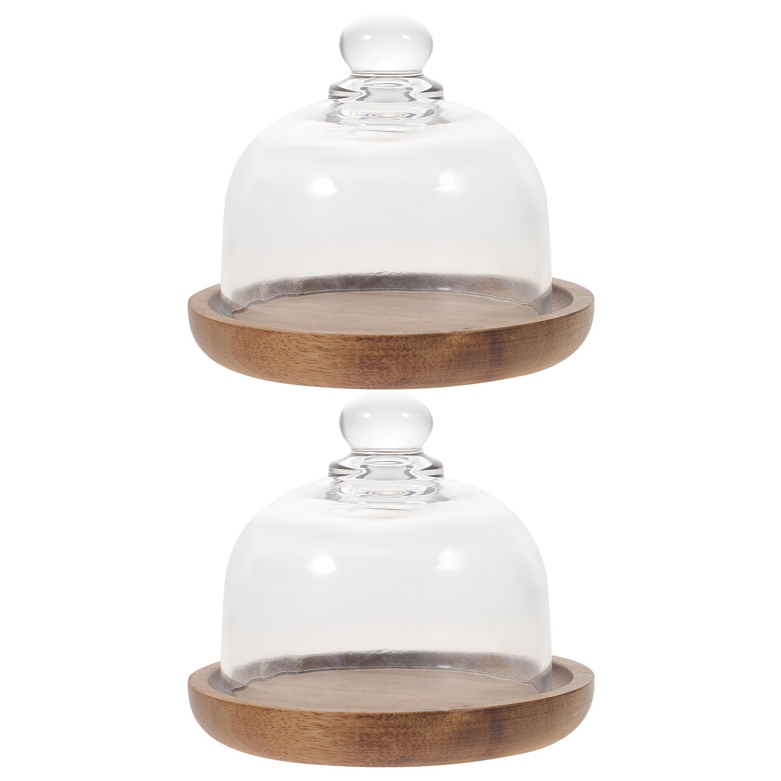 Boîte à gâteau stable et cloche en verre pour hôtel et dessert