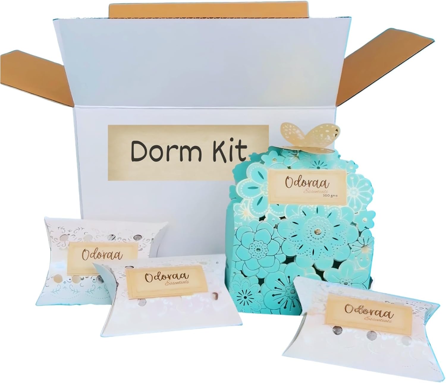 Dorm kit Odoraa | Natural Air Purifier and Odor Eliminator, pack of 4, Solar Rechargeable