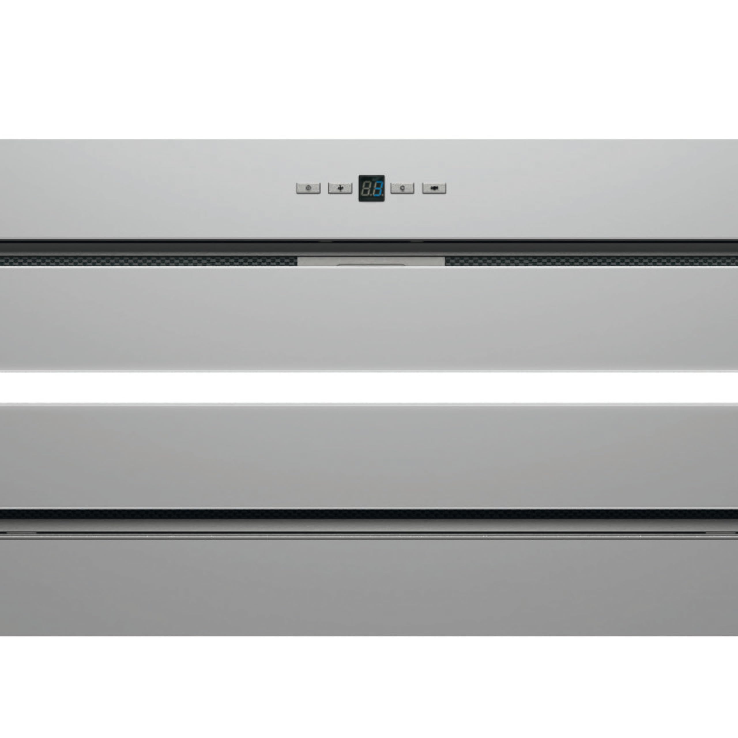 Cata Campana Extractora GPL 75 X Panel de Control Electrónico Display Digital 3 Niveles de Extracción Sistema Fácil Instalación Motor Extra Silencioso Potencia 189,5 W Ancho 70 cm Color Inox
