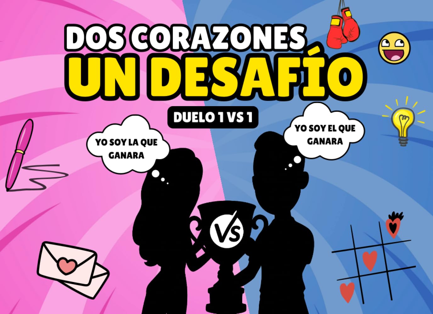 Dos Corazones, Un Desafío: Libro deJuegos para parejas con preguntas y desafíos emocionantes. regalo pareja