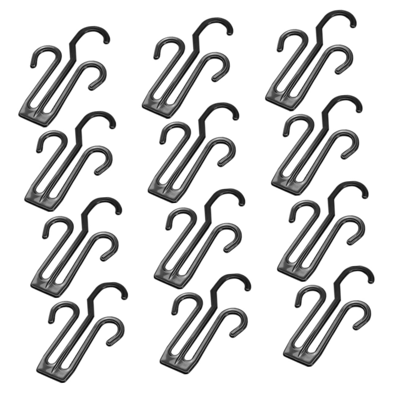 Vaguelly 12Pcs Shoe Drying Hooks Multi Functional Shoes Hanging Organizers Space Saving Slippers Drying Shelf for Home Use Shoe Rack with Double Hooks