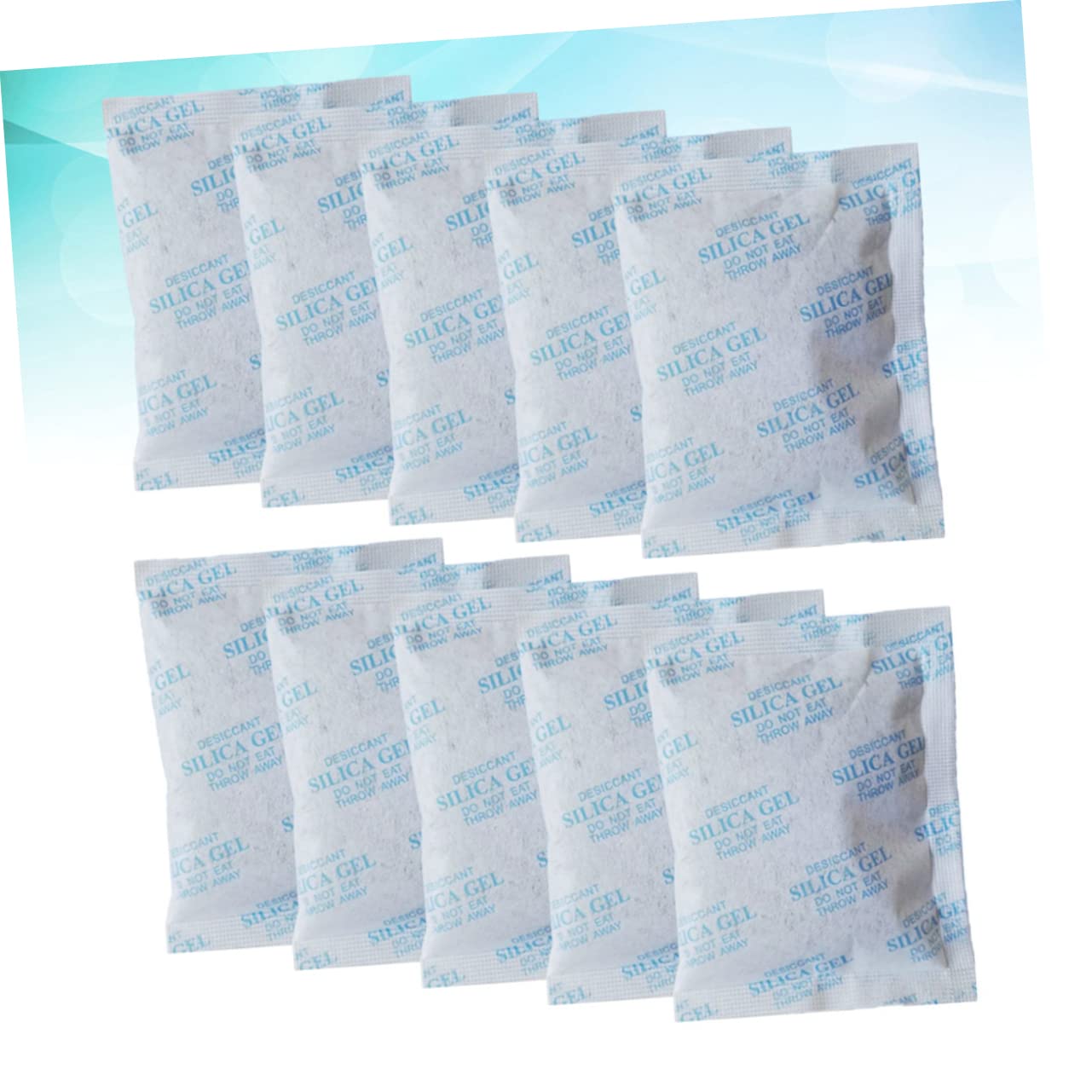 SOLUSTRE 50 Sachets Déshydratants Absorbeur D'humidité en Gel de Silice 50g Tissu Non Tissé Bleu pour Tiroirs et Vêtements Prévention Condensation et Maintien Sec