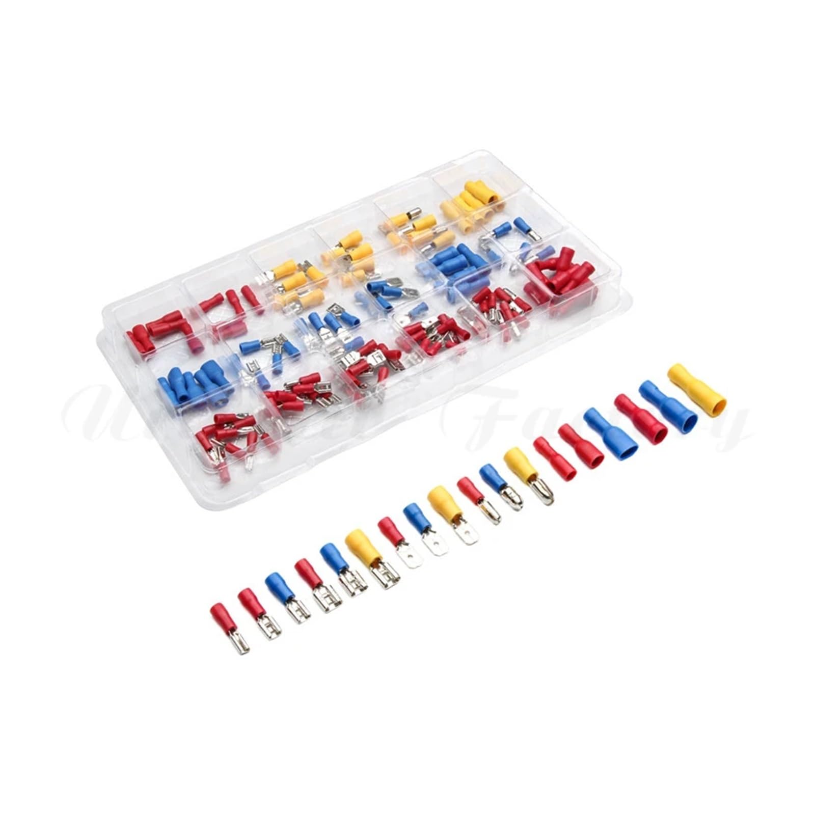 Kit de 120 cosses pour câbles électriques isolées et connecteurs assortis 22-10 AWG
