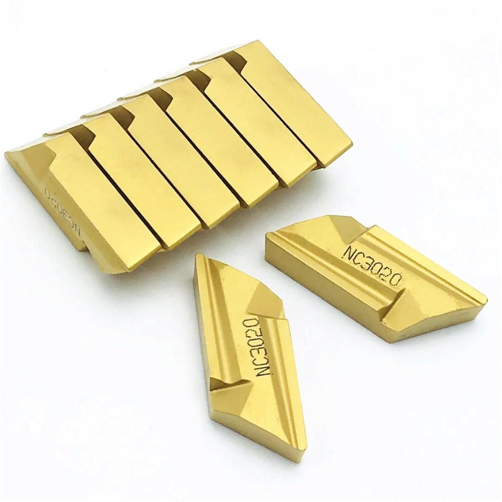 10 pièces KNUX160405R KNUX160405L NC3020 outil en alliage dur tour carbure insérer KNUX 160405R outil de tournage Plaquettes de Carbure CNC(KNUX160405R NC3020)