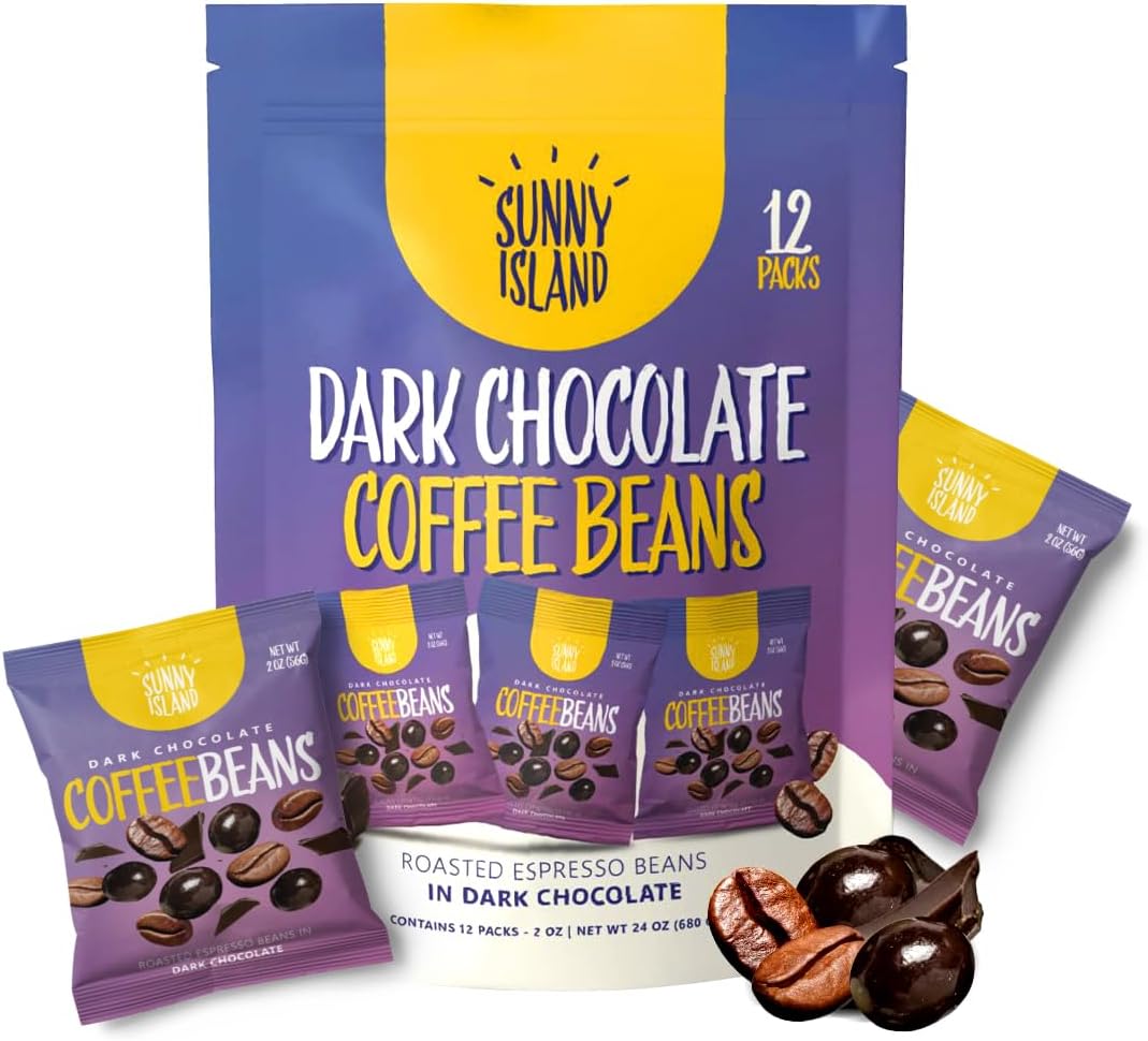 Cacao Therapy Dark Chocolate Covered Espresso Beans 5.7 Oz! Made with Real