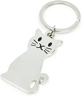 Elechobby Interesting Keyring Keychain (Cat shape)
