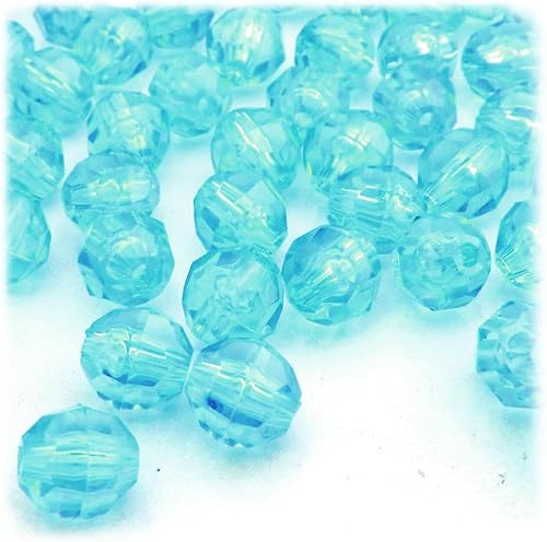 Miniatura 8 de 1,000pc facetado plástico transparente cuentas redondas 0.472 in multi mezcla perlas