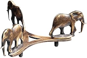 Walking Elephant Ostrich Egg Stand