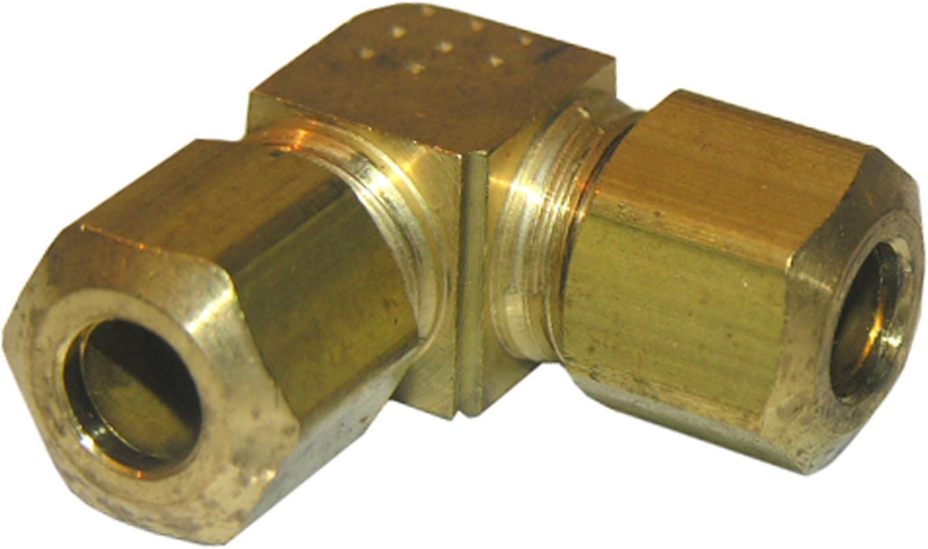 LASCO 17-6507 3/16-Inch Compression Brass 90-Degree Ell/Elbow