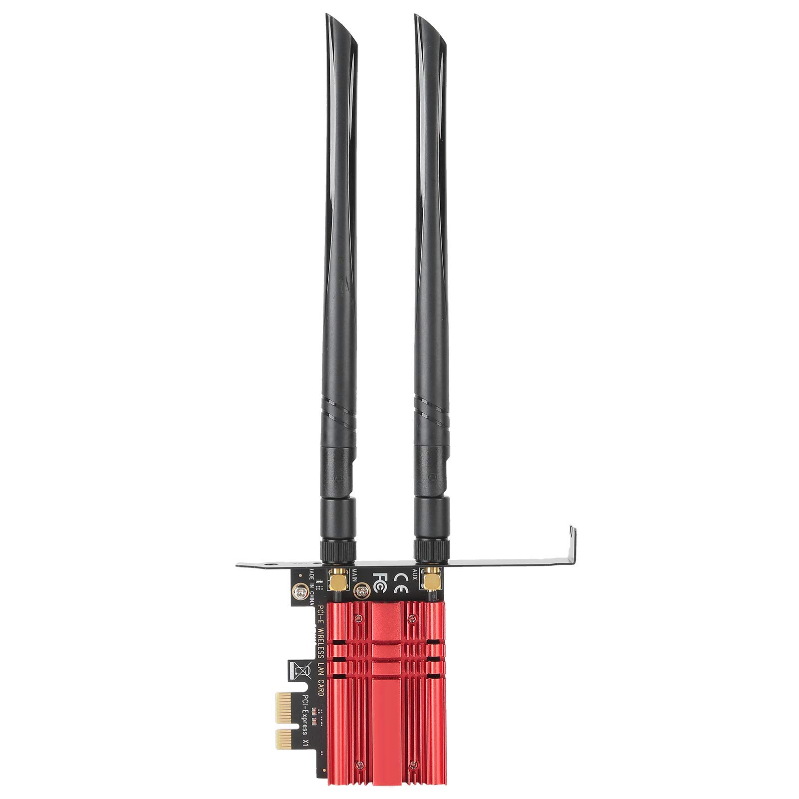 Ausla Scheda di Rete Wireless Adattatore PCI E Scheda di Rete WiFi Dual Band AX200S BR 2.4G 5G 2974Mbps Bluetooth 5.1 MU MIMO per PC Desktop 64 Bit Gaming