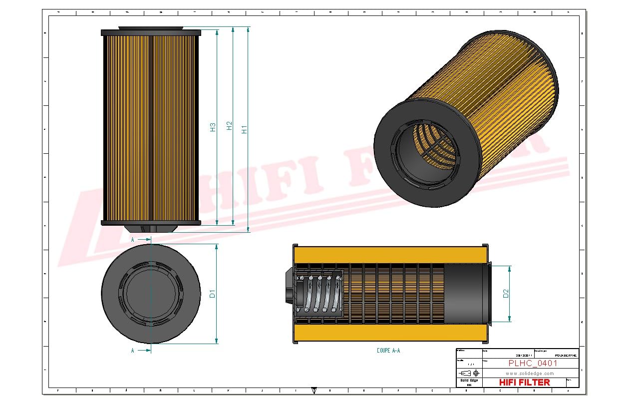HIFI FILTER Hydraulikfilter SH 52418 kompatibel mit HY 90494, K3.1025-58