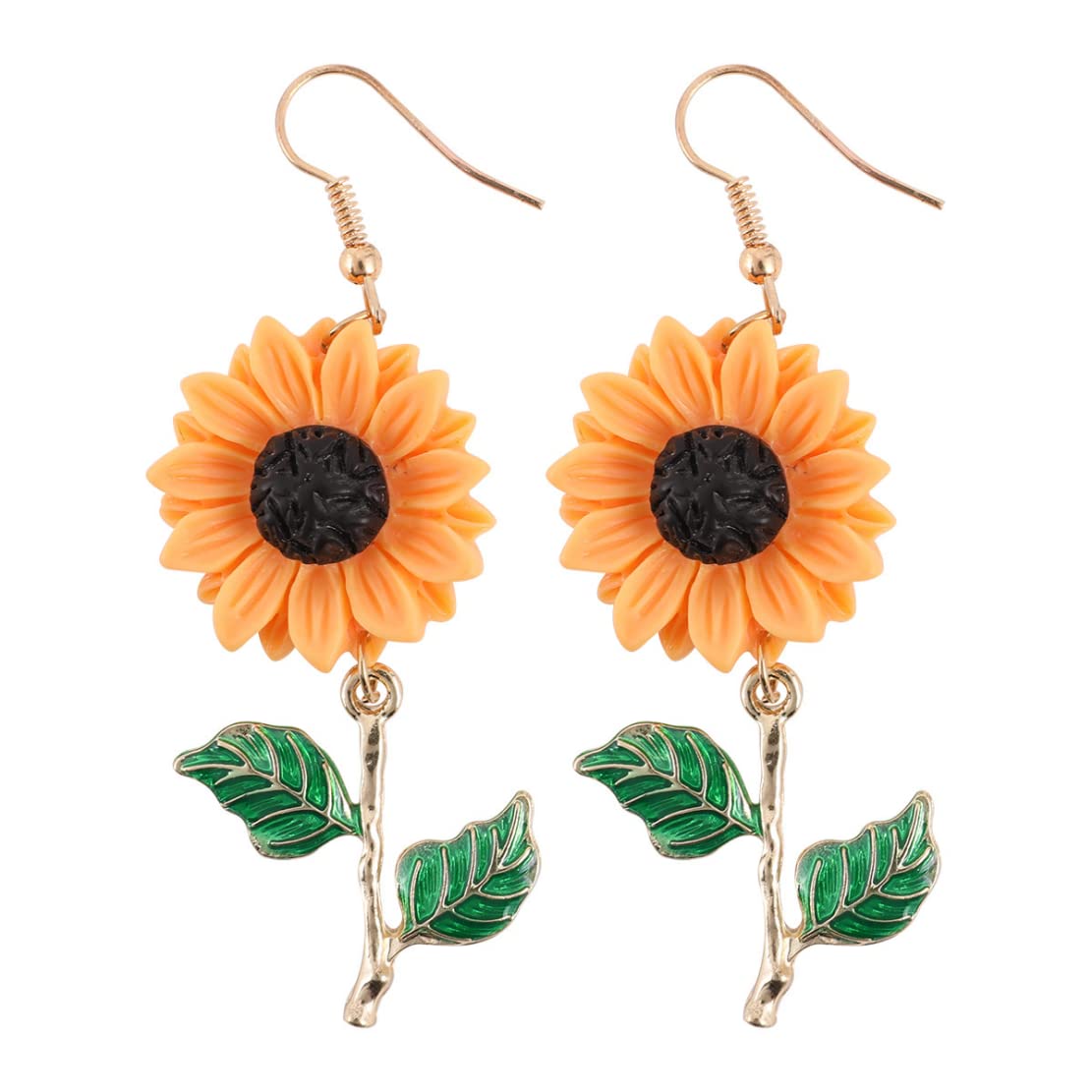 Colorful Acrylic Floral Drop Earrings for Women Summer Outfits Accessory Dainty Flower Earrings Best Spring Statement Gift