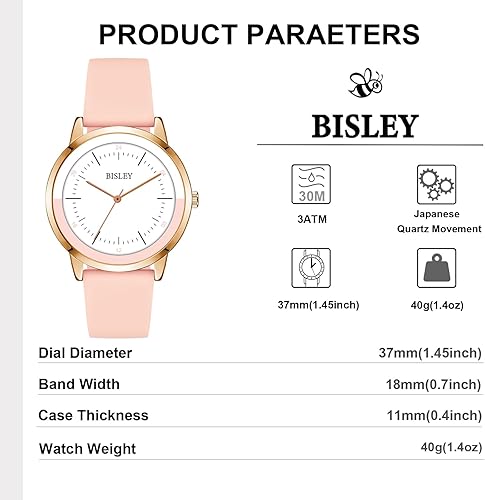 Miniatura 2 de Women's Watch Silicone Strap Casual Waterproof Quartz Watches Three Hands Watch Best Gift for Women Men