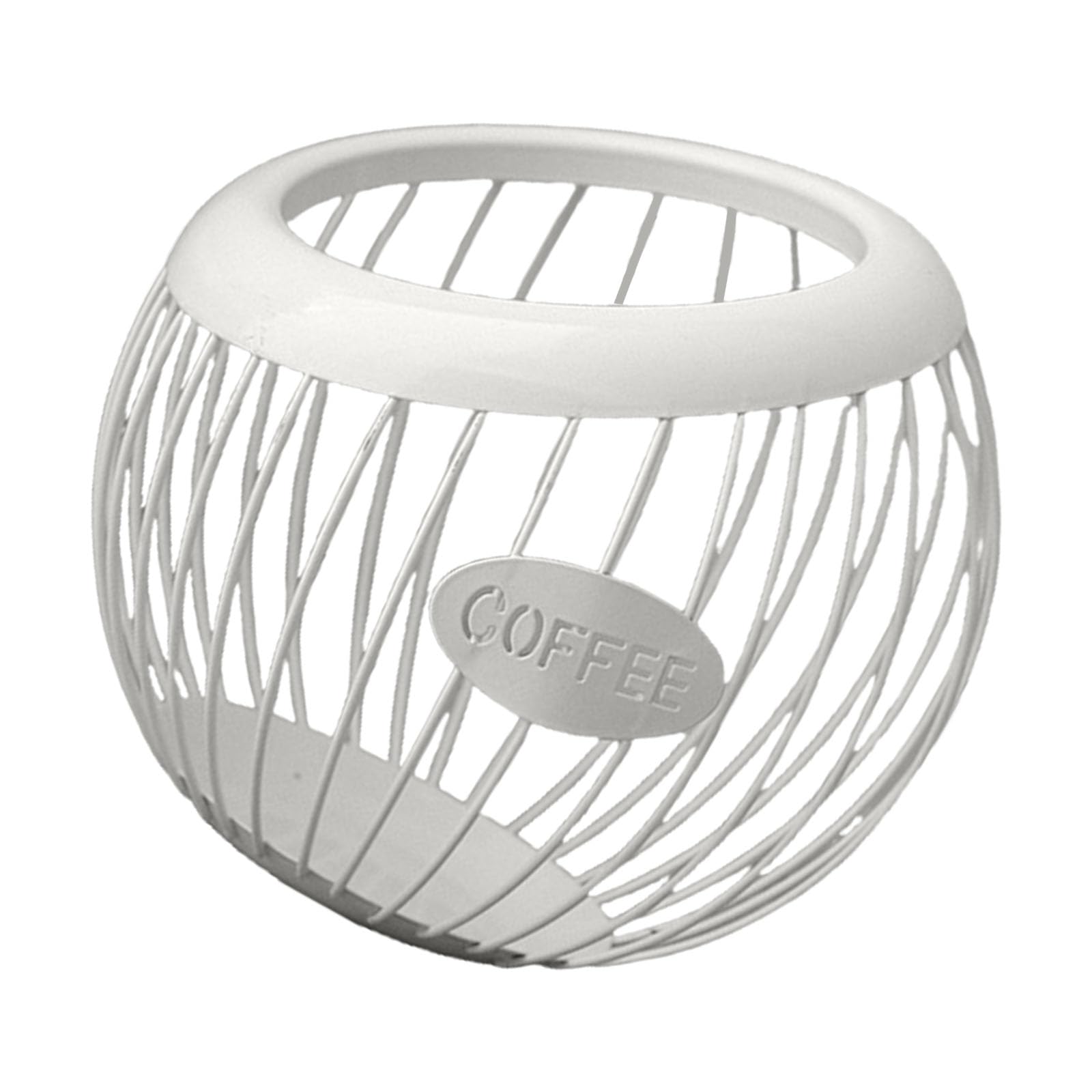 Mekalero Sturdy Coffee Organizers Basket in Elegant Designs Featuring Opening Portable Accessory for Home or Use Coffee Holder