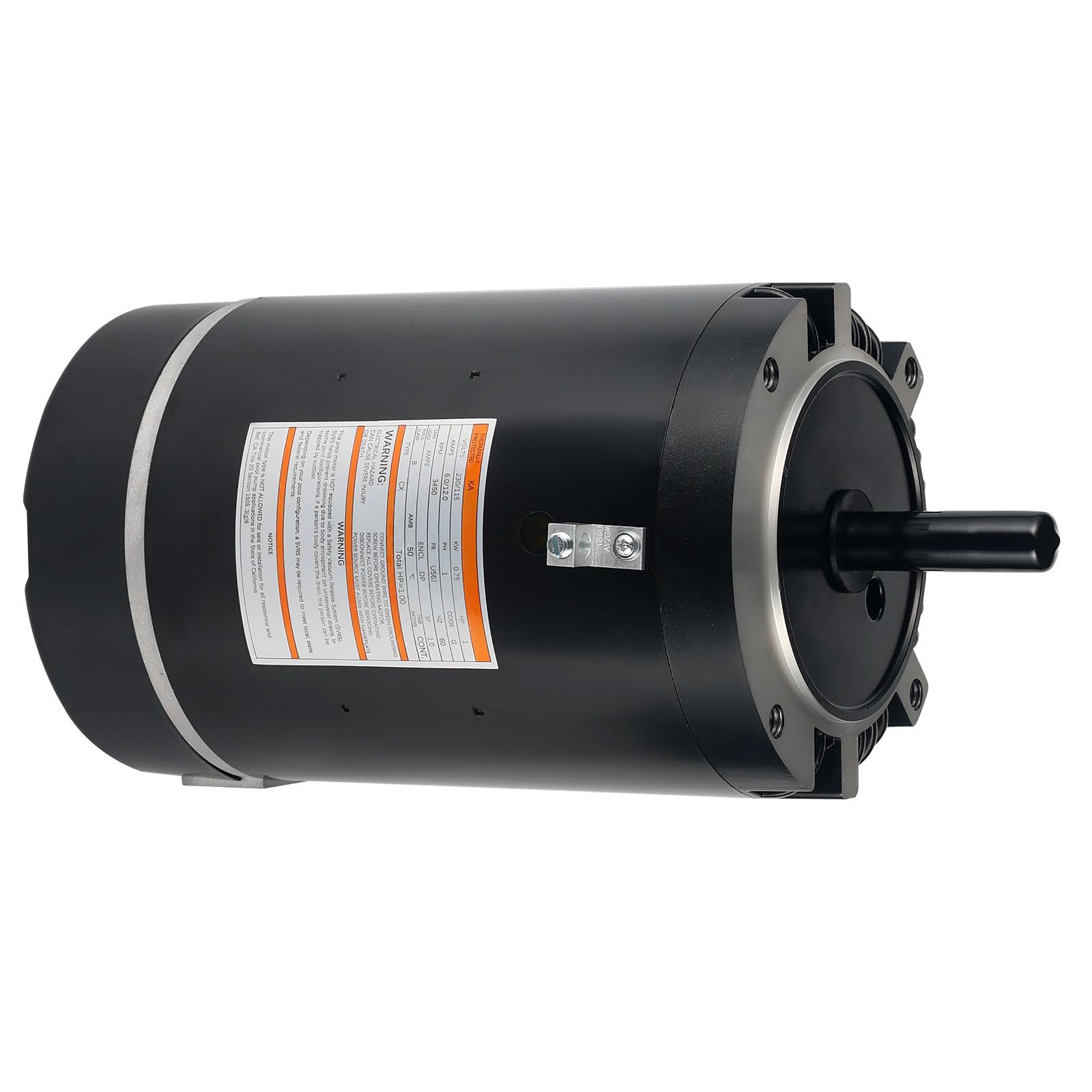 B228SE 1HP 230V/115,6.0/12.0 Amps C-Face Pool Motor Fit for A.O. Smith