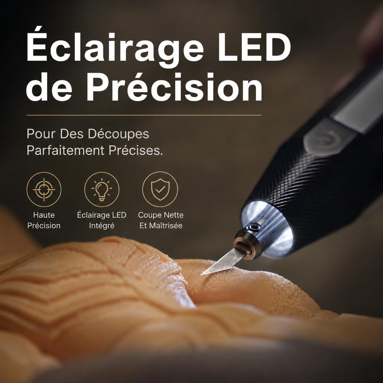 Hanboost C1 Kit de découpe à ultrasons professionnel sans fil multi-matériaux compatible pour projets de bricolage