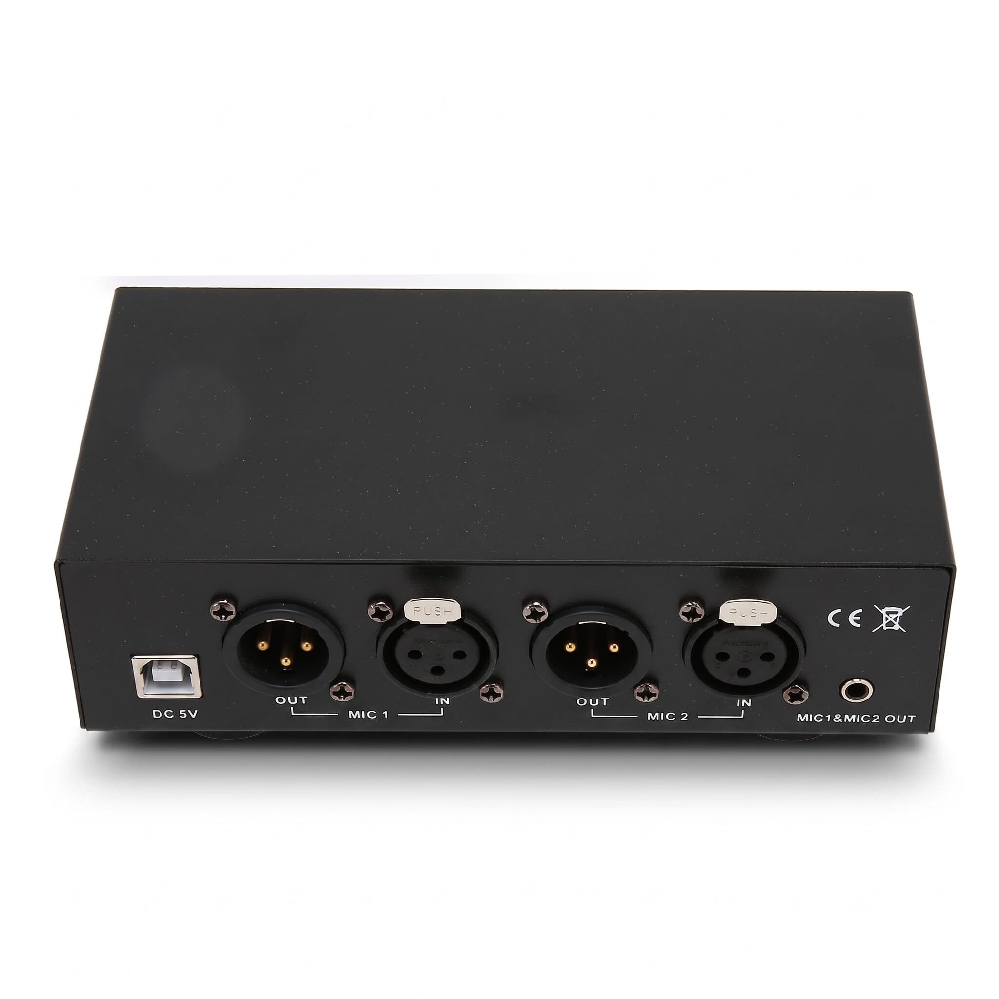 Alimentatore Universale da 48 V con Cavo XLR, Design Passa Basso con Filtraggio Stabile, Supporta Due Microfoni, Tecnologia di Schermatura per Apparecchiature di