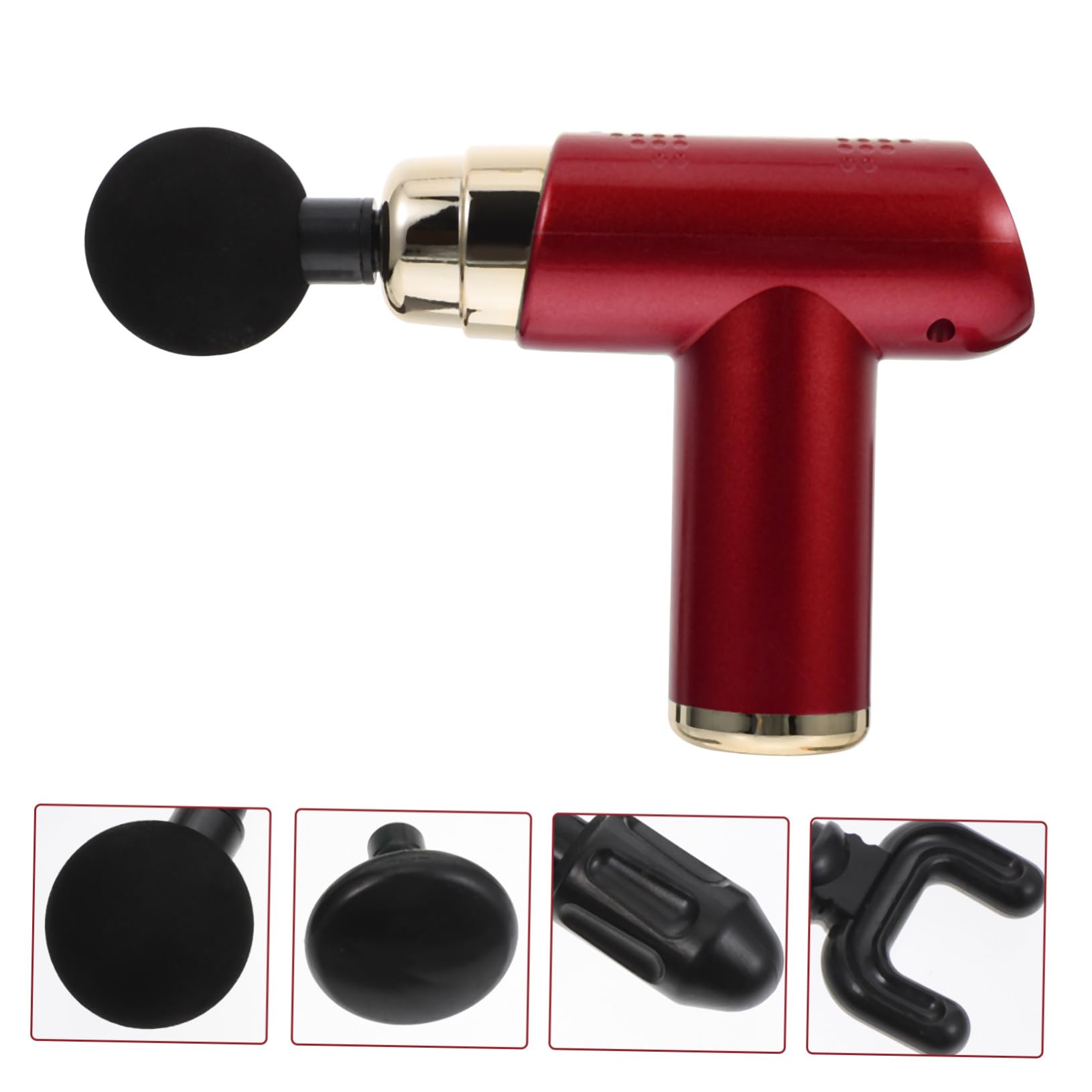 Masajeador de Percusión Eléctrico Mini 1 Juego Abs Rojo