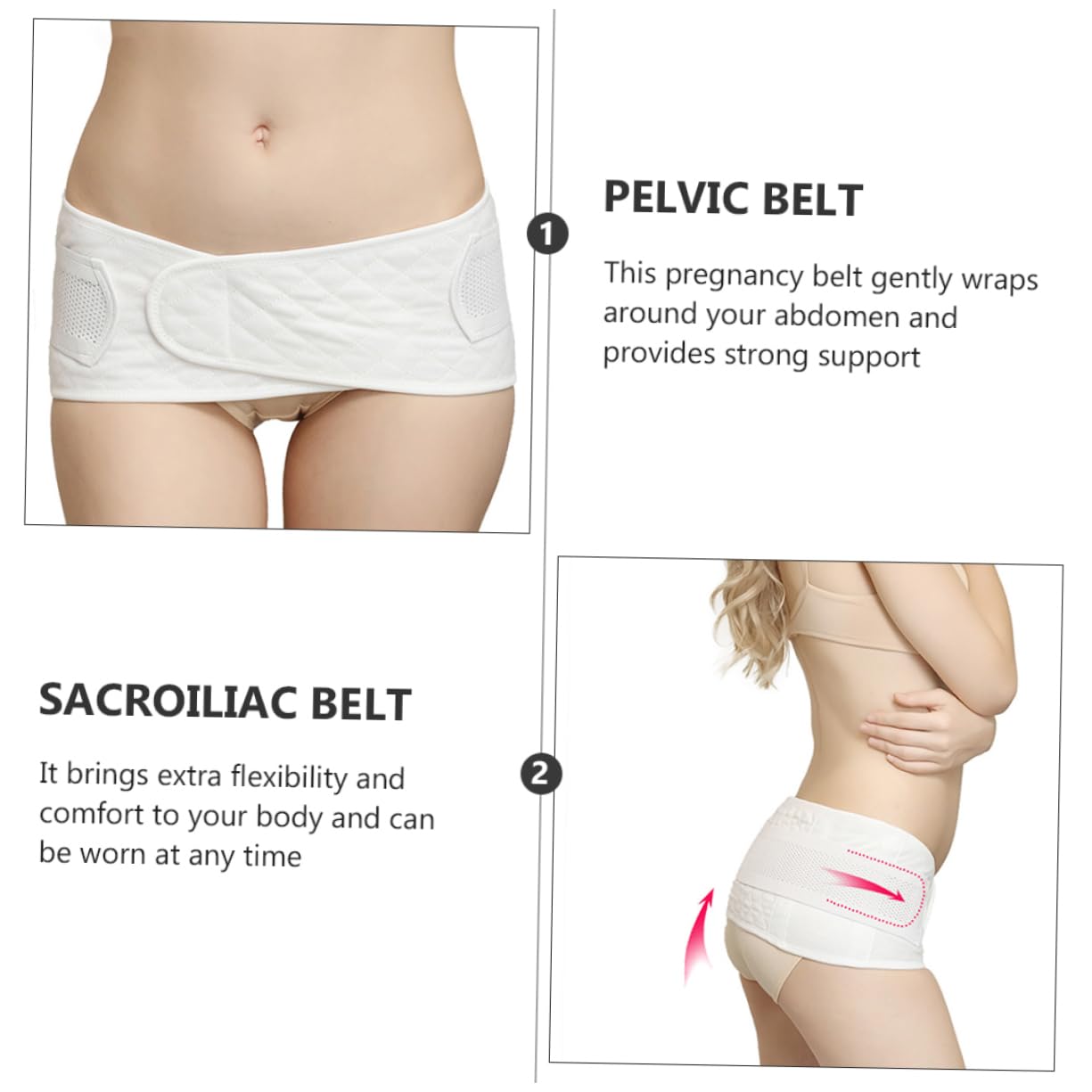 Pregnancy Maternity Pelvic Belt for Lower Back Cotton Support for Expecting Mothers Discreet and Comfortable Design for Day and Night Use