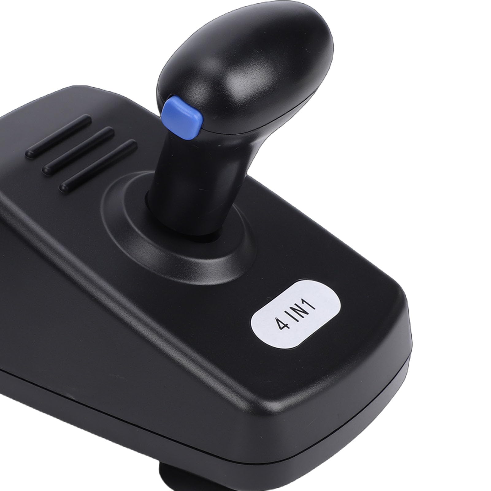 Bewinner Volante Gaming 4 en 1, Volante Force Feedback con Doble Motor, de 135°, Compatible con PC, IOS, Incluye Pedal y Joystick