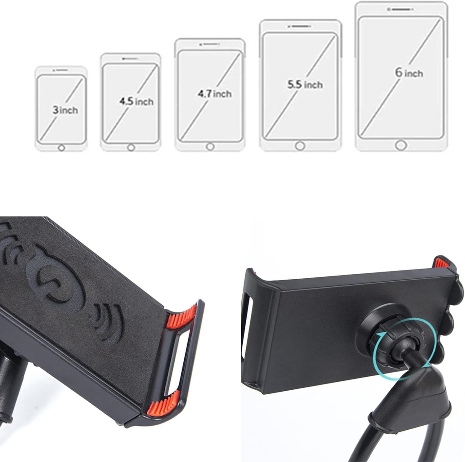 Photo 1 of ?Universal Neck-Hanging Phone Stand: 360° Rotating, Hands-Free Holder for Multiple Functions (4.7-6.7" Screens)