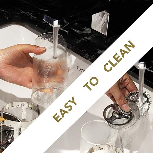 Miniatura 4 de Sivaphe Cafetera de prensa francesa de 12 onzas y gotero de café de acero inoxidable