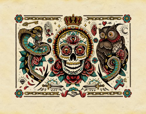 The Tattoo Coloring Book: Coloring Book For Adults #TOP3