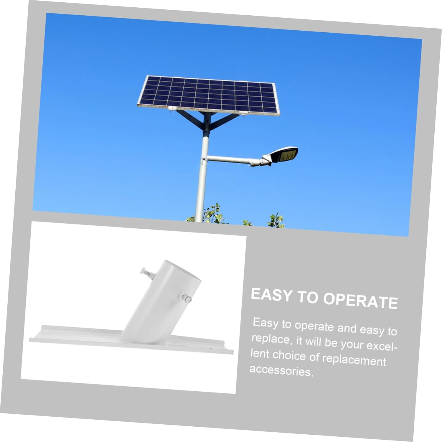 KESYOO 1set Solar Panel Mounting Bracket Kit for Outdoor Use Solar Panel Support Holder for Street Lights Parking Lot Floodlights and Growth Lights
