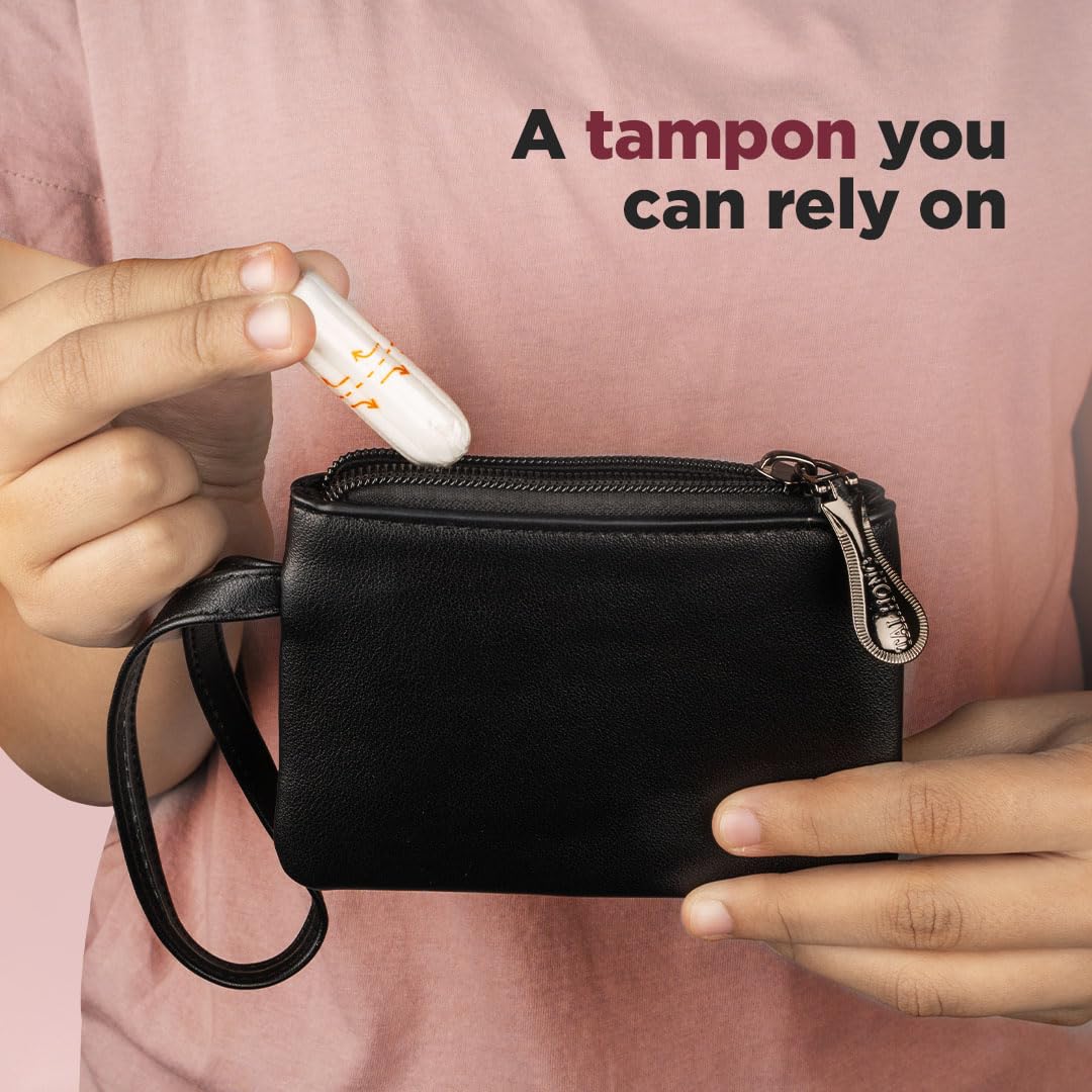 Pee Safe Tampons For Periods - Regular Flow - 20 Units | Dermatologically Tested | FDA Approved | Leak Free | Highly Absorbent | Ultra Soft | Rash Free | Stain-Free Experience | Fragrance-Free 4