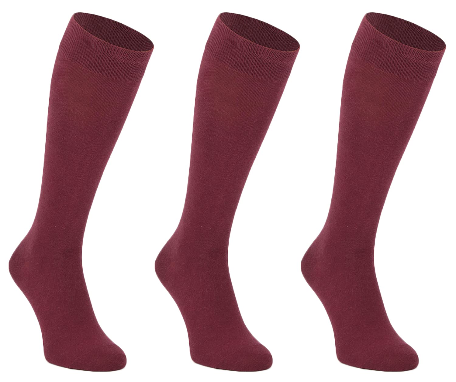 FUREINSTORE Calcetines Altos Escolares Niños, Calcetines Escolares Largos por Debajo de la Rodilla, Medias de Algodón para Uniforme para Deporte Suave y Expandible
