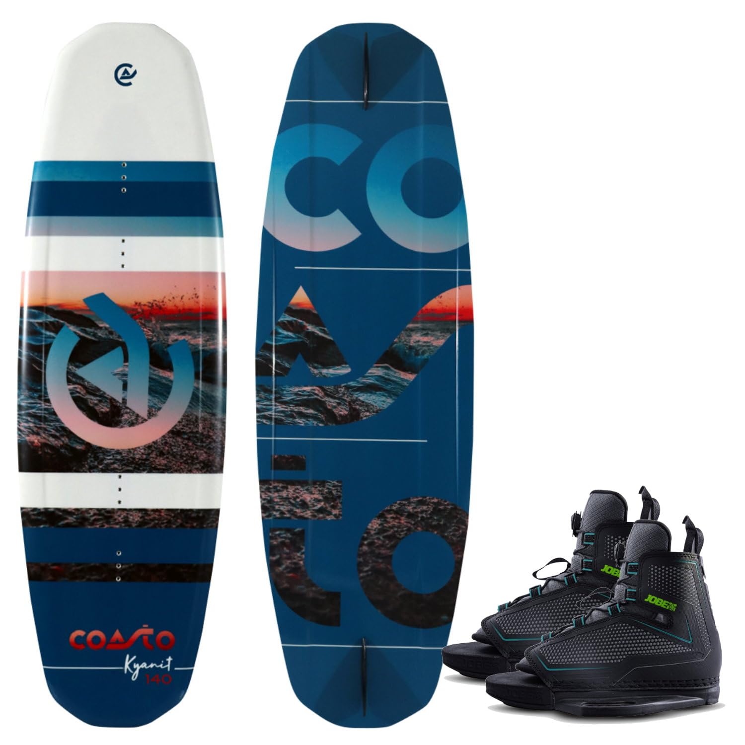 Brunelli Coast KYANIT 140 Planche de wakeboard Flex avec fixation 39-46