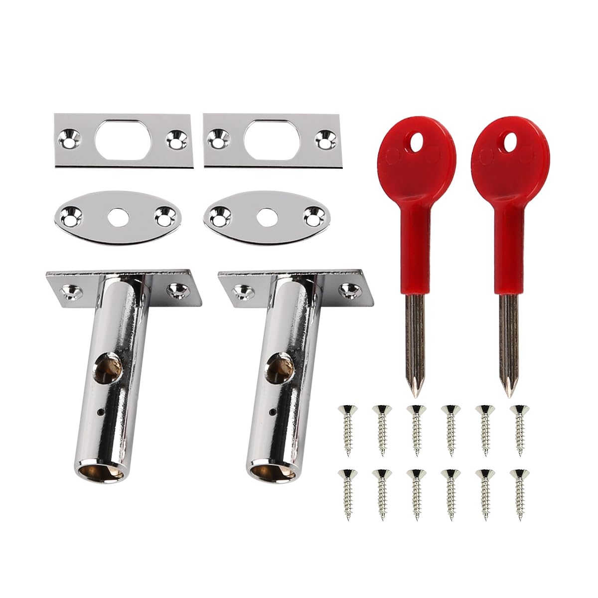 VOANZO 2 Pack Mortise Deadbolt Door Locks with Key Stainless Steel Anti-Theft Door Recessed Security Frame Bolts Suitable for Doors and Windows Easy to Install