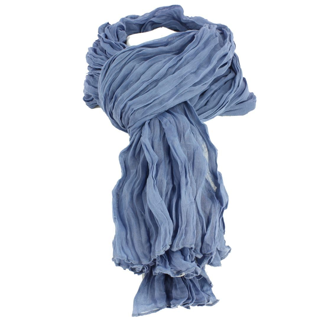Chèche. DAKAR, Coton. Bleu de guède - Uni -
