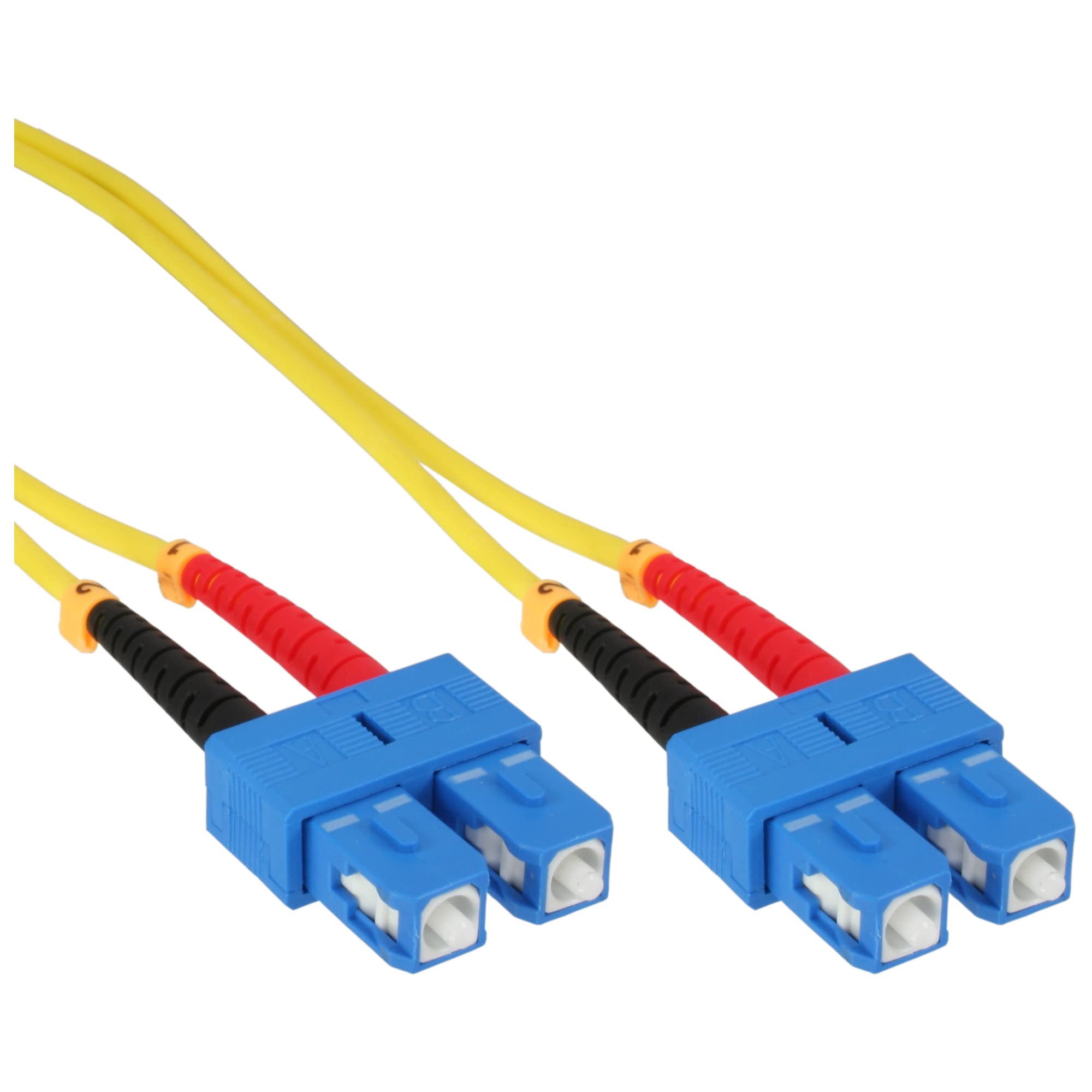 InLine 82925C Fibre Optic Duplex Cable SC/SC 9/125µm OS2 0.5m