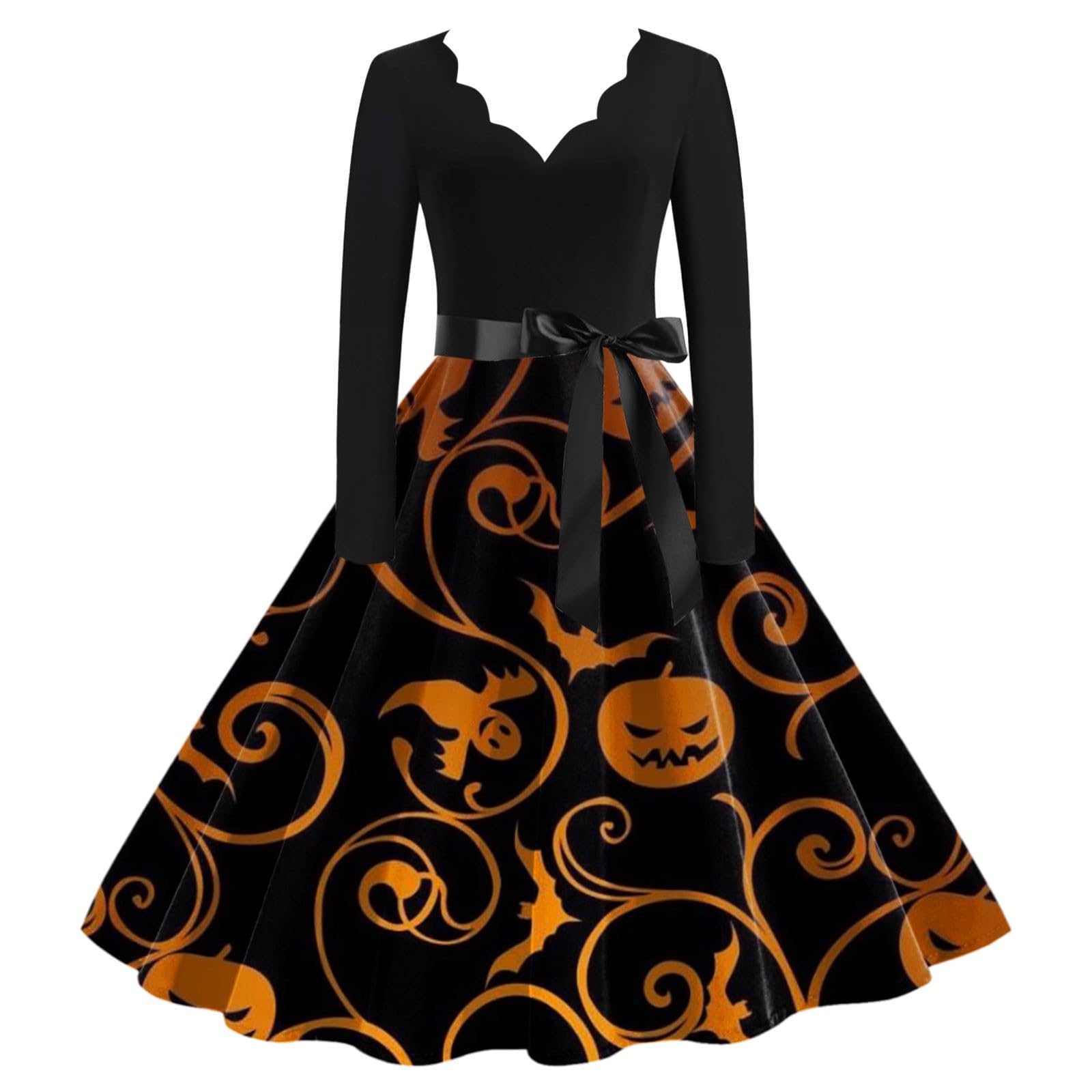 Halloween Costumes Adult Women Dresses for Women UK Plus Size Vintage Skirt Gothic Dress Medieval Costume Evening Party Prom Cocktail Swing Glad Rags Elegant A-line Costumes