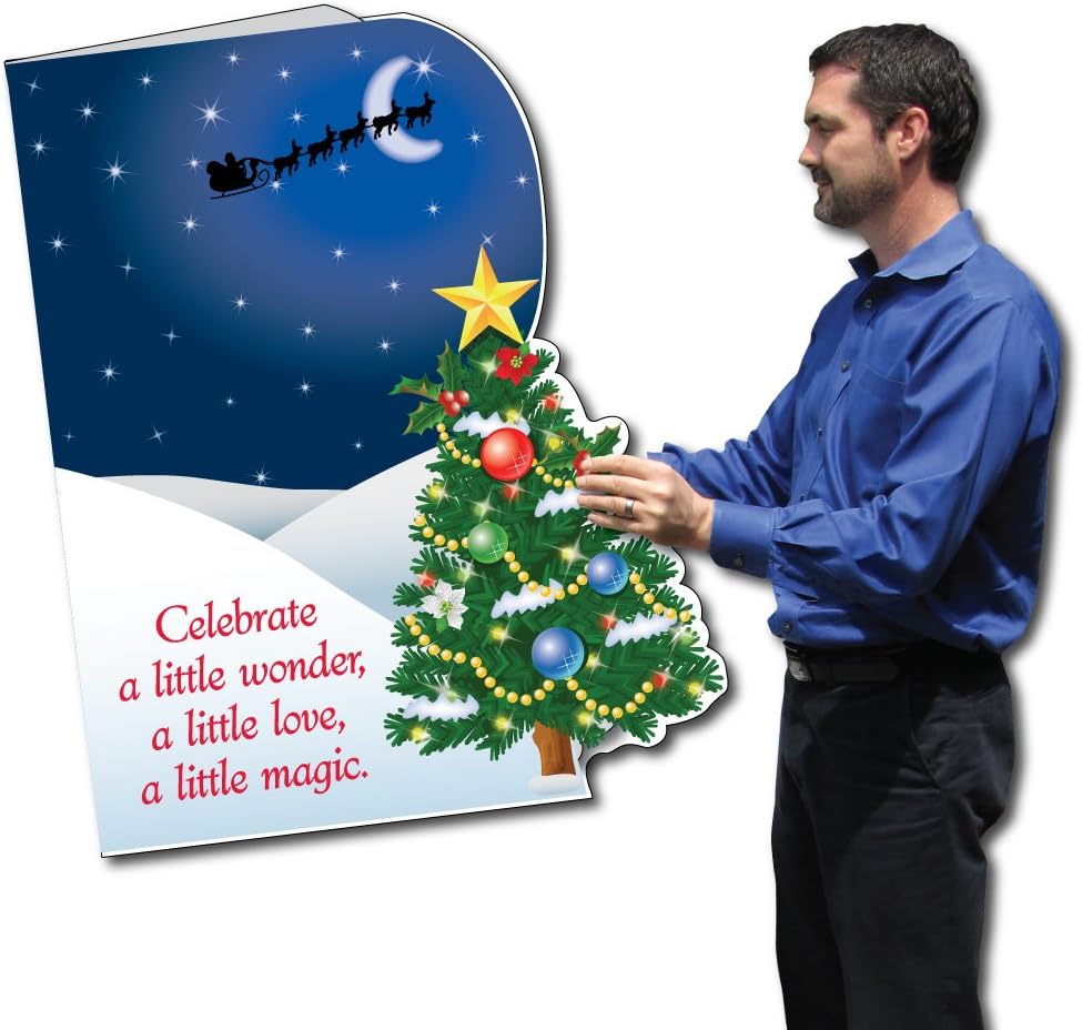 VictoryStore Jumbo Greeting Cards: Giant Christmas Card All I Want 2 feet x 3 feet Card with Envelope