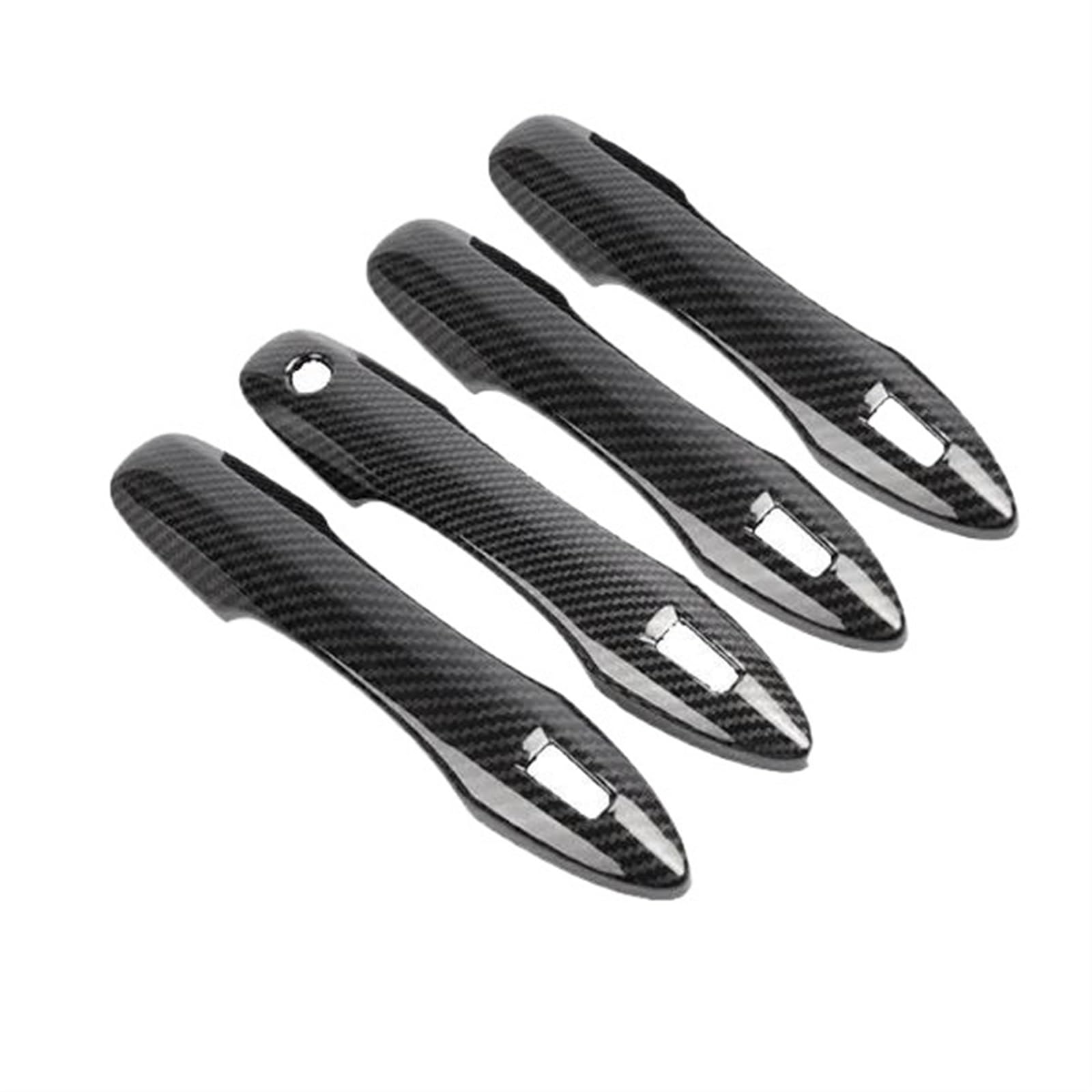 Lzbzhb 4Handle 2 Buttons Car Exterior Outsidedoor Handle For Toyota For Noah For Voxy 90 R90 2022 2023 2024 Car Exterior Styling Stickers Carbon Fiber Door Handl Cover(4Handle 2 Buttons)