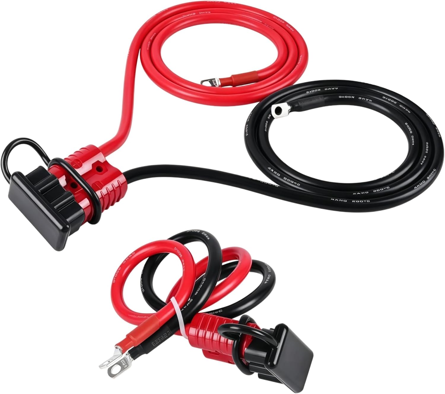 7FT 2AWG Quick Disconnect Winch Power Cable, 175A Connector with Copper Wiring, Heavy Duty Quick Disconnect Cables for UTV, ATV, Truck & Trailer Winches
