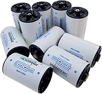 Vista 5 de Juego de 10 fundas convertidoras espaciadoras de batería de tamaño AA a C, adaptador de batería de tamaño C para batería recargable