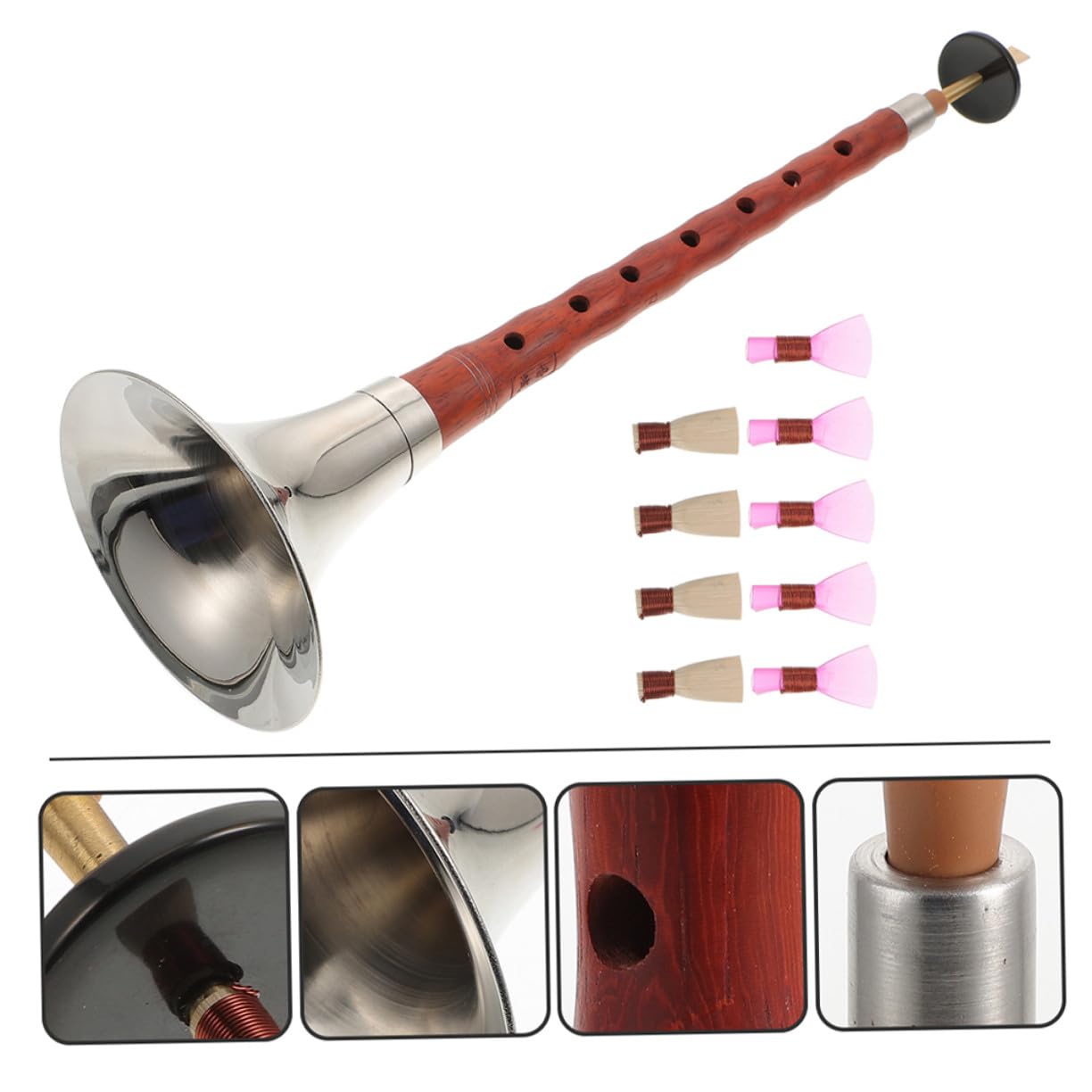 Chinesische Suona 1 Satz A-dur Blasinstrument mit Kunststoffblatt