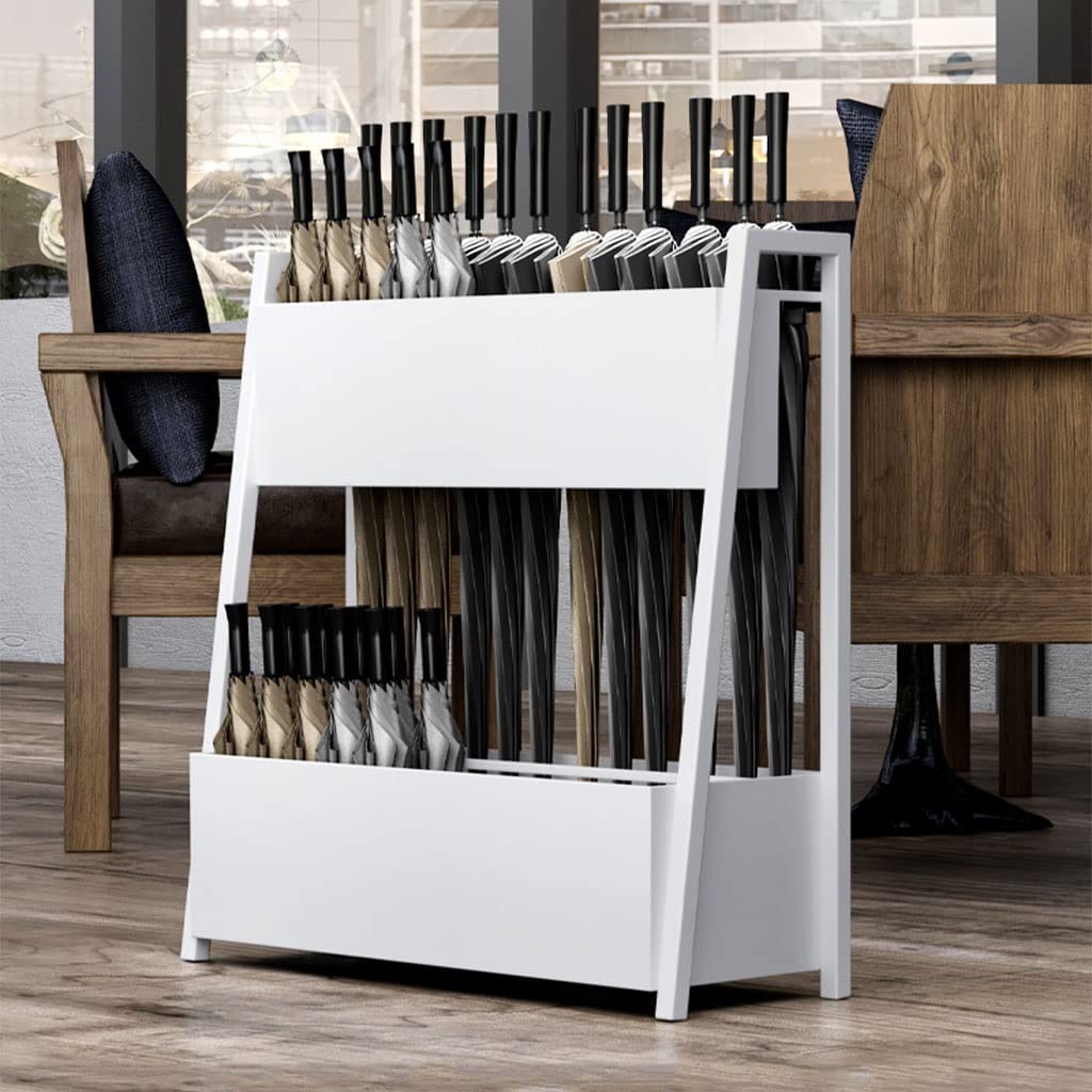 Rohcghc One Color Umbrella Stand, Umbrella Stand Holder For Office Entryway, Integrated Metal Rack Free Standing Organizer With Drain Hole