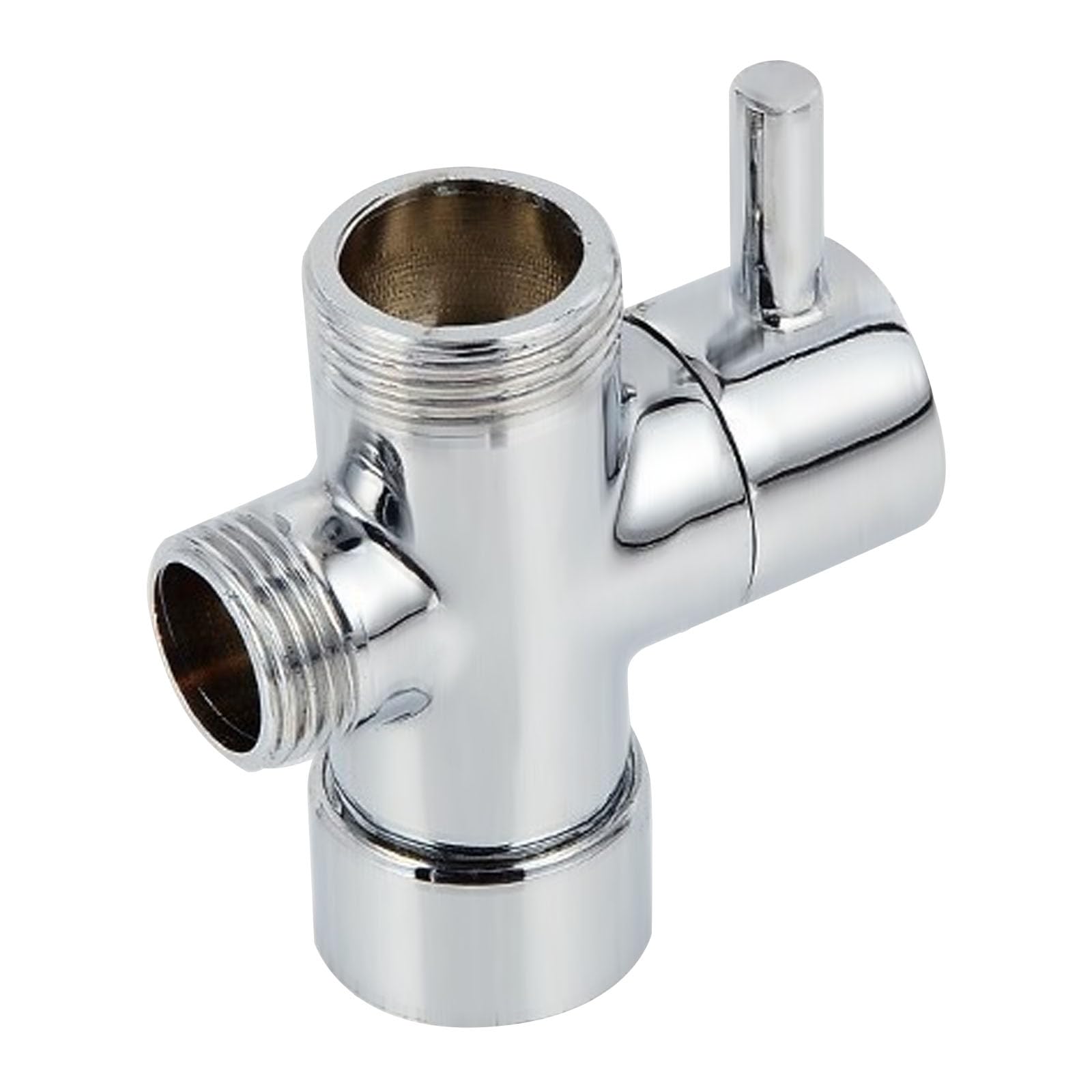 DEFIYEAR 3-Way Shower Diverter Valve, Durable G1/2" Brass Head