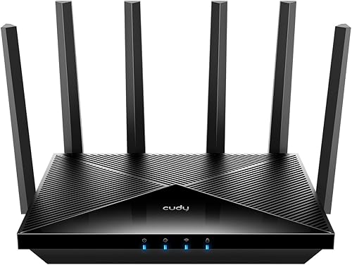 Cudy Router BE6500 WiFi 7 Router de doble banda para juegos, puerto WAN de 2.5G, 6500 Mbps, cliente y servidor VPN, compatible con aplicaciones Cudy