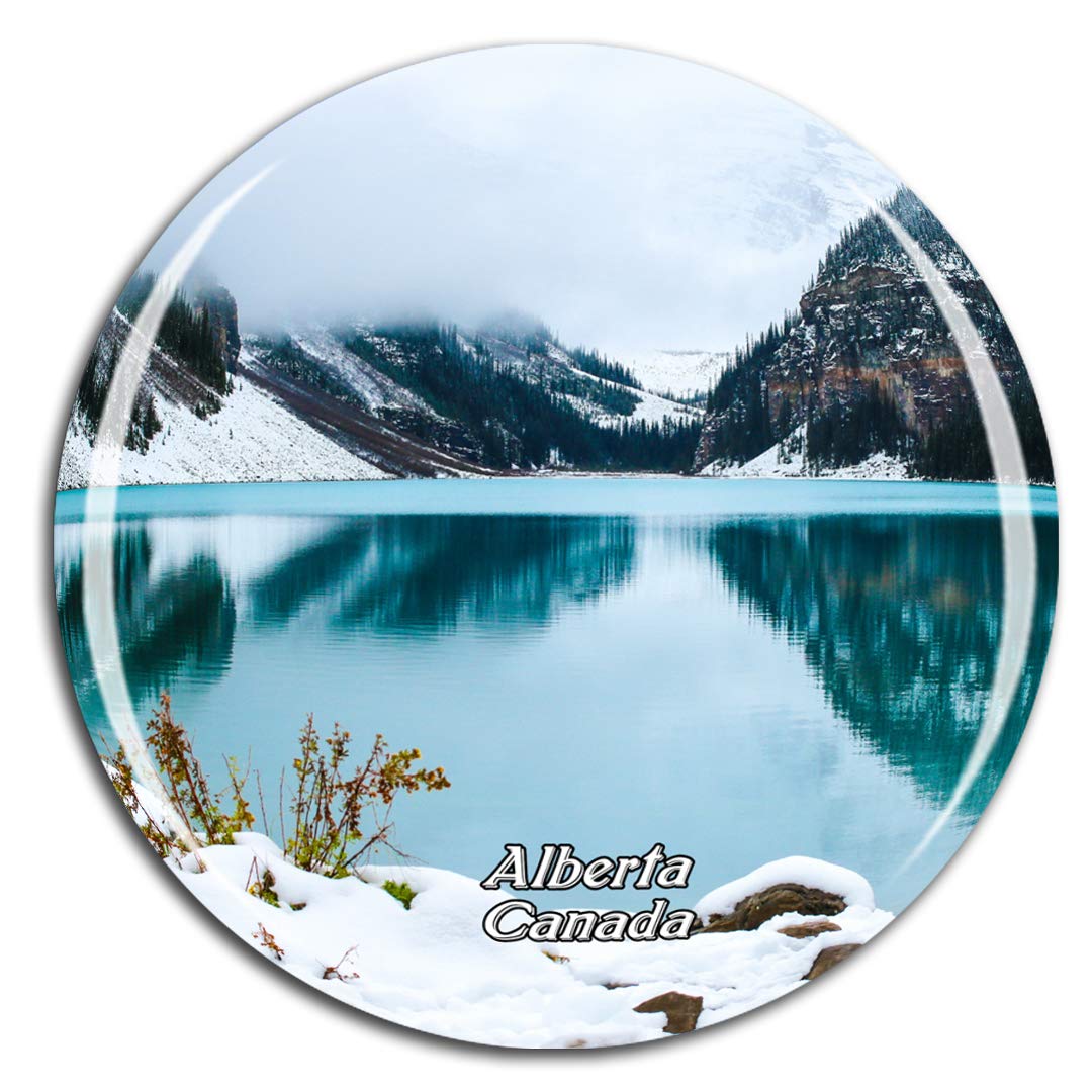 Weekino Canada Banff Alberta Fridge Magnet 3D Crystal Glass Tourist City Travel Souvenir Collection Gift Strong Refrigerator Sticker