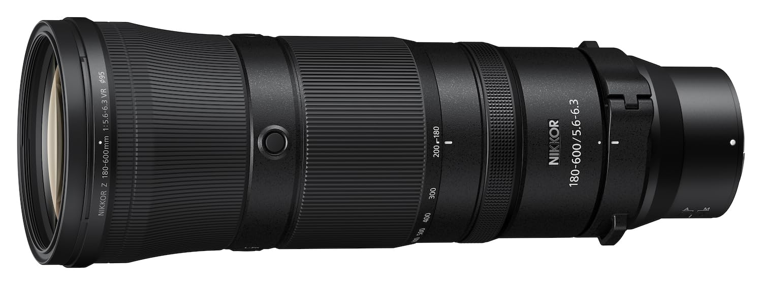 NIKKOR Z 180-600mm f/5.6-6.3 VRレンズ Nikon NIKKOR Z 180-600mm f/5.6-6.3 VR, Teleobiettivo Zoom a Pieno
