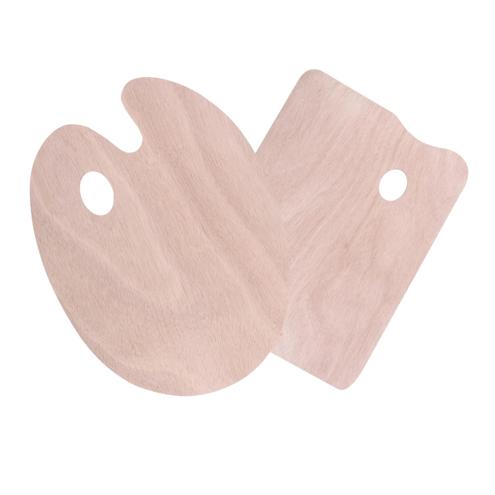 Operitacx 2pezzi Tavolozze Legno per Pittura Ad e Palette per Mescolare Colori per Studenti Design Ergonomico e Sicuro per Artisti e Fai Te