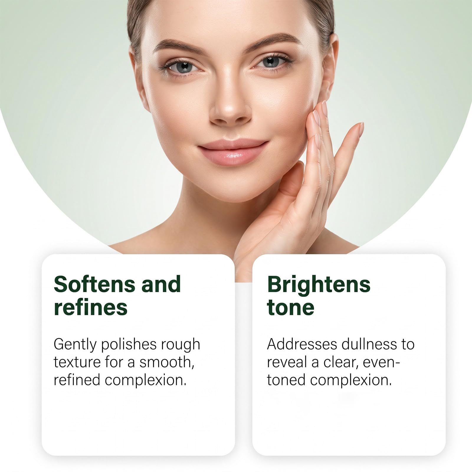 Dreifach-Enzym-Grüntee-Peeling-Gel, sanftes Gesichtspeeling (5PCS) | Tiefenreinigung der Poren, entfernt abgestorbene Haut und Verunreinigungen, hellt den Teint auf, macht die Haut weich