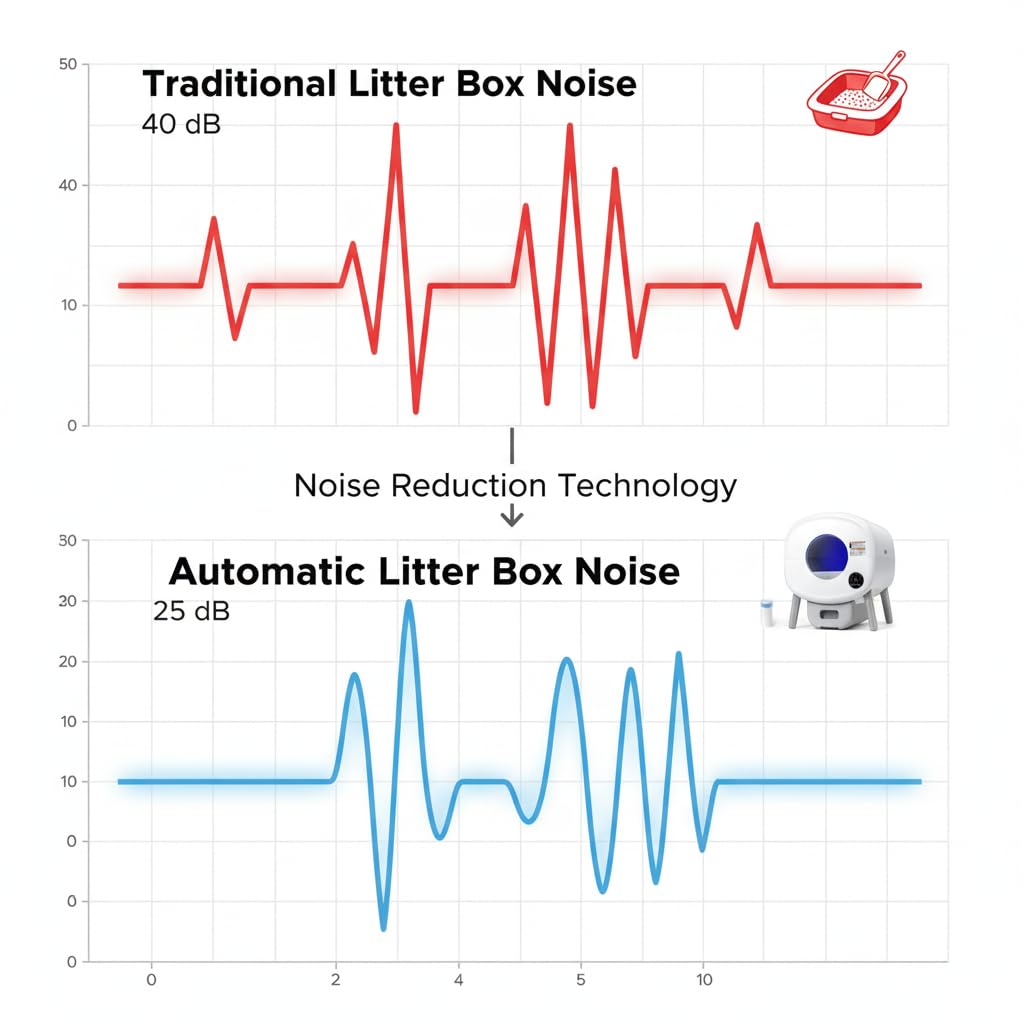 Aloewxx Self Cleaning Litter Box with Auto Safety Sensors for Multiple Cats - Automatic Cat Litter Box Self-Cleaning - Covered Ultra Odor Removal - Smart APP Control - Compatible On All WiFi - image 3