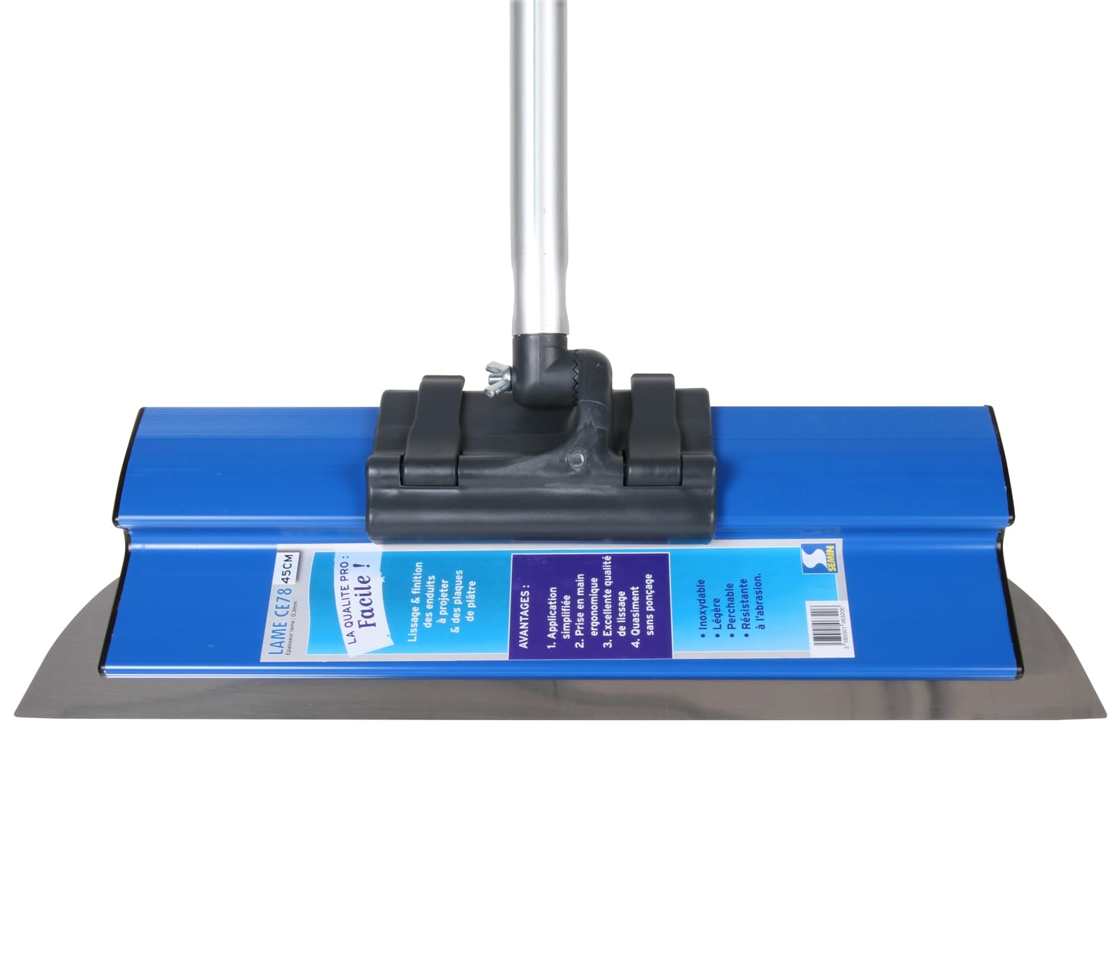 Manche Balai Télescopique Manche Télescopique Nettoyage SRJQXH - Acier Inoxydable, Longueur 147cm, Pour Vitres Et Toitures Nettoyage Vitres Hautes